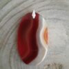 Pendentif Agate Cornaline - bélière en argent – Image 2