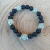 Bracelet Jade Birman, pierres de lave et plaqué Argent – Image 2