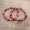 Bracelet Aventurine rose et Argent
