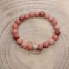 Bracelet Aventurine rose et Argent – Image 2