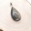Pendentif Obsidienne Dorée